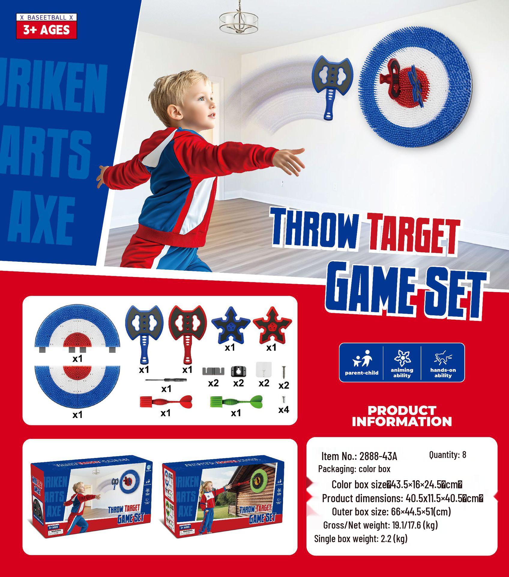 

Children s Indoor/Outdoor Axe Target Dart Stand - Stress Relief & Parent-Child Competition Toy