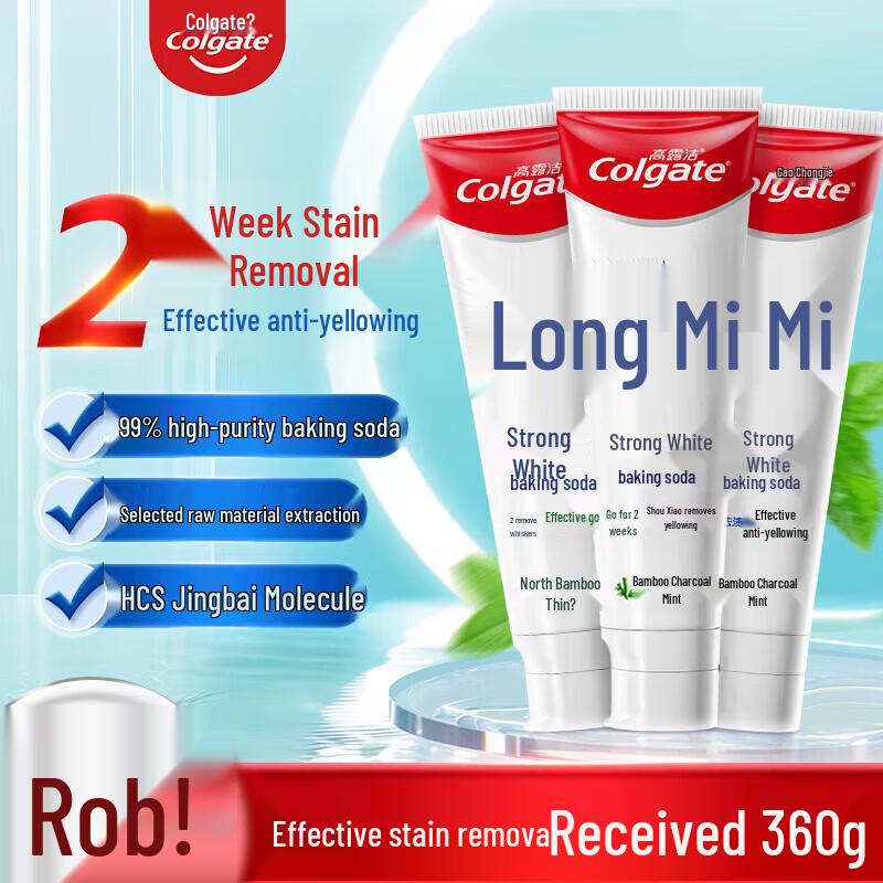 Colgate Fresh Whitening Toothpaste with Bamboo Charcoal & Mint