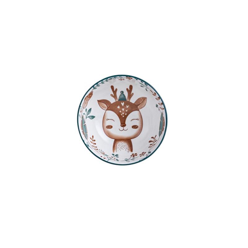 ZISIZ Deer Companion Ceramic Dinnerware Gift Set