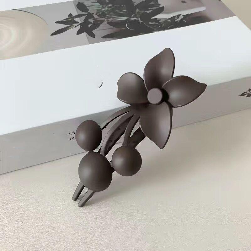 Büyük Çift Kelebek Saç Klipleri Kadın Mizaç Zarif Arka Kafa At Kuyruğu Klip Firkete Buzlu Ördek Gagası Klip