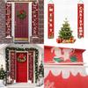 Festive Christmas Hanging Sign Banner Flag Xmas Party Outdoor Decoration