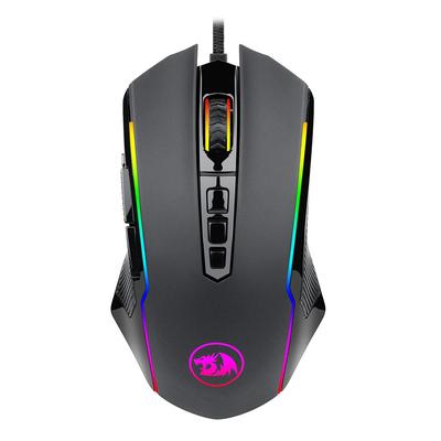 Redragon M910-K Ranger Basic RGB Wired Gaming Mouse 8000 DPI 9 botões programáveis com botão de disparo rápido - Preto
