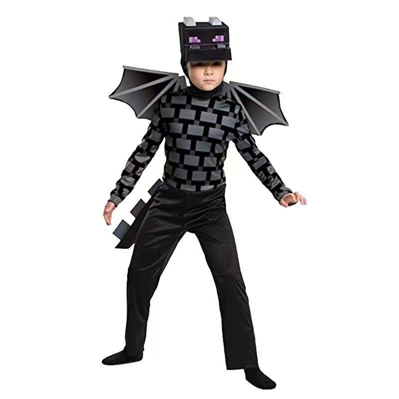 Halloweenský Minecraft Diamantové brnění Cosplay Kostým pro Děti