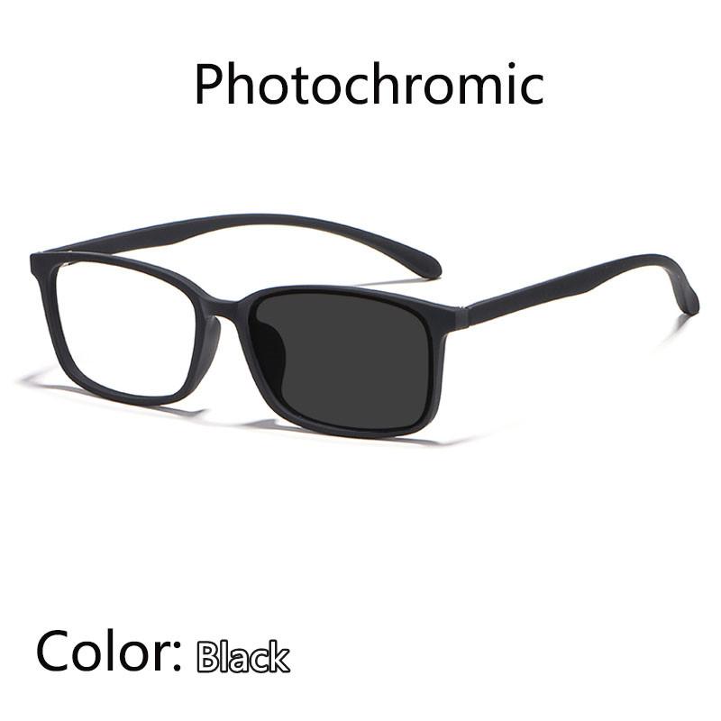 Fashionable Blue Light Blocking Reading Glasses gentlemen Photochromic Computer Eyeglasses Reading Magnifying Eyewear Presbyopic Diopters +1.5 2.5