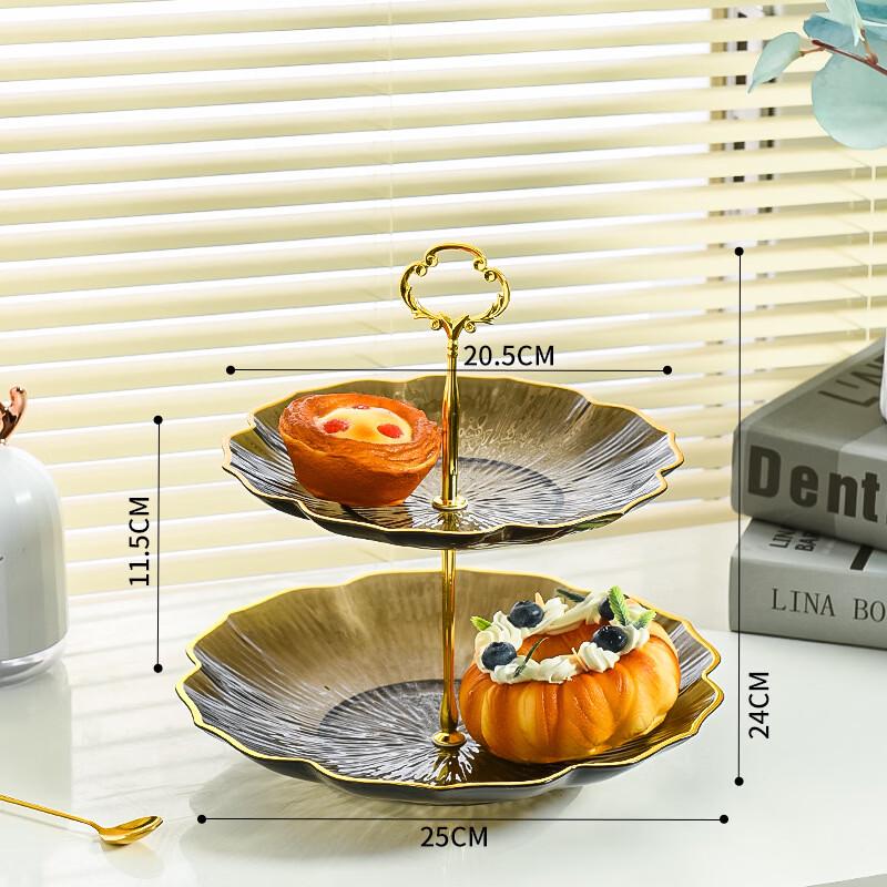 Vassoio Frutta e Dolci Multi-livello Light Luxury
