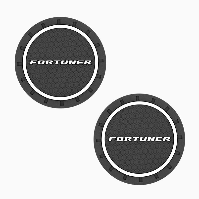 

2PCS Silica Gel Car Coaster Water Cup Bottle Holder Anti-slip Pad Mat for Toyota Fortuner Accessories Car Styling