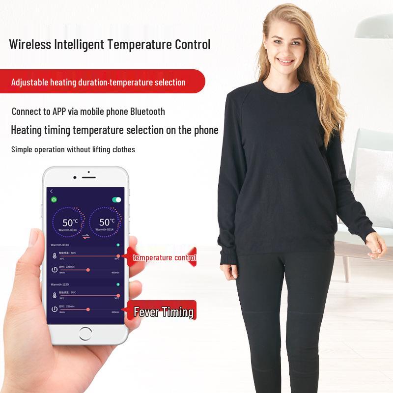 Winter Graphen USB Beheiztes Unterwäsche-Set für Herren & Damen: Intelligente elektrische Wärmekleidung