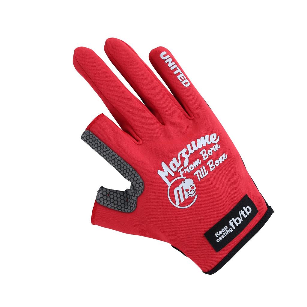 Mazume Light Gloves Red L (2-piece Cut) MZGL-S716-08
