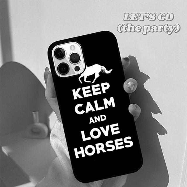 Autumu Horse Pony Horse Heartbeat Phone Case Cover for iPhone 17 Air 16 16e 15 12 11 13 14 Pro Max Apple Plus Coque