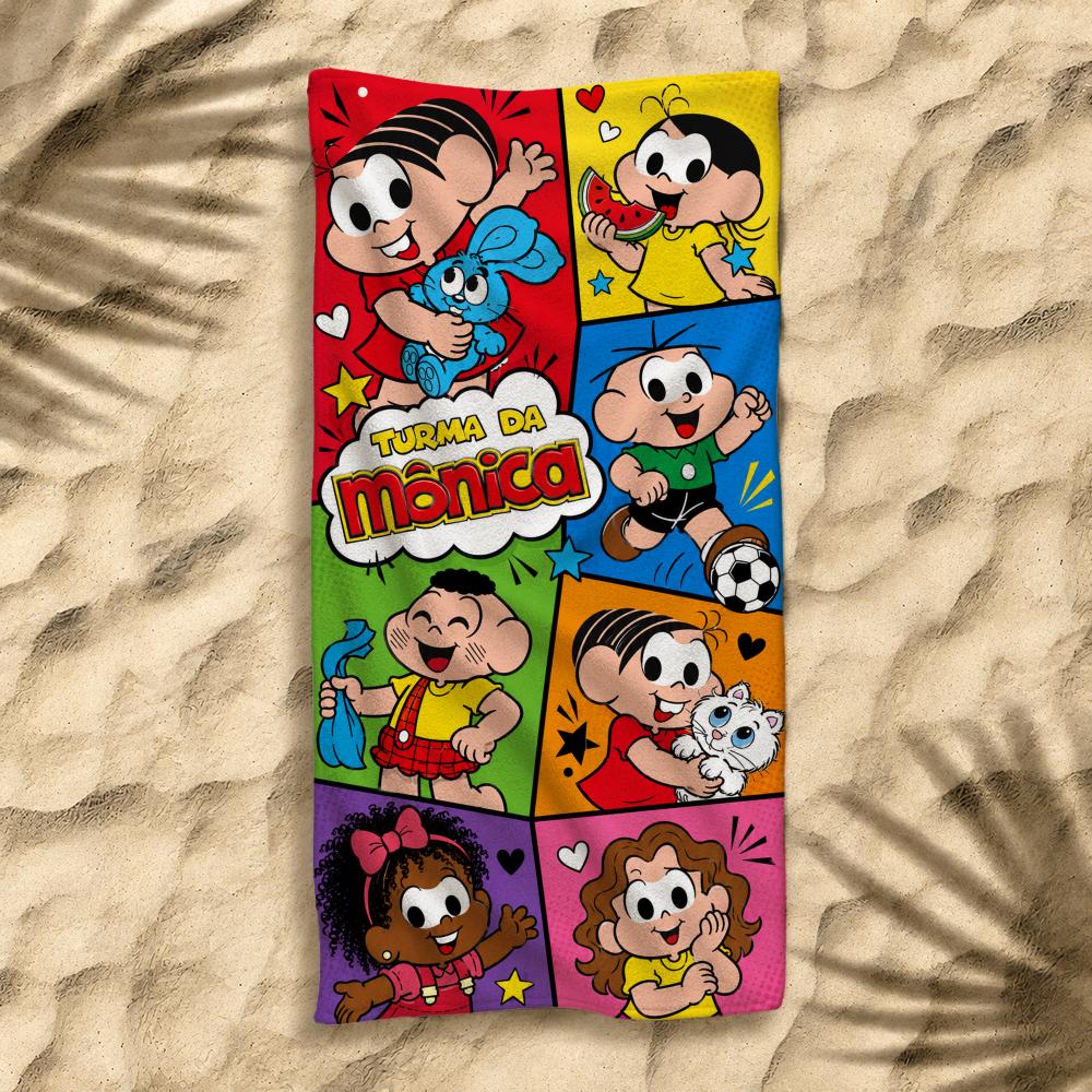 Animation Turma da Monica Towel Towel Soft Pool Gift For Travel Gym Shower Cool Camping Quick Dry Sports Large Beach Towel