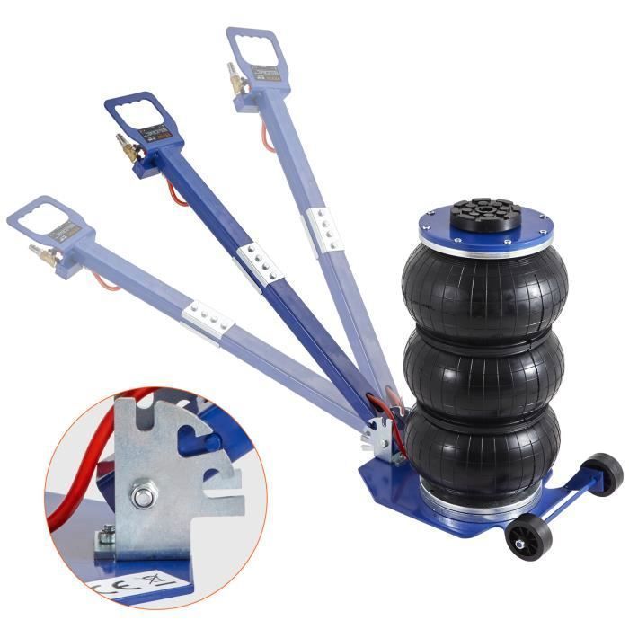 bazarland30 3 T Luchtkrik - Vevor - 3 Kussen Hefkrik 14-45cm Auto Reparatie - Blauw