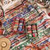 12 Rolls Vintage Christmas Washi Tape Set 4 Sizes Decorative Scrapbooking Santa Claus Tape Decorative Masking Adhesive Tapes