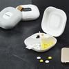 Modern And Simple Pill Storage Box Comes With A Lanyard Anti-Loss 4 Grids Mini Compartment Flip-Top Sealed Storage Box