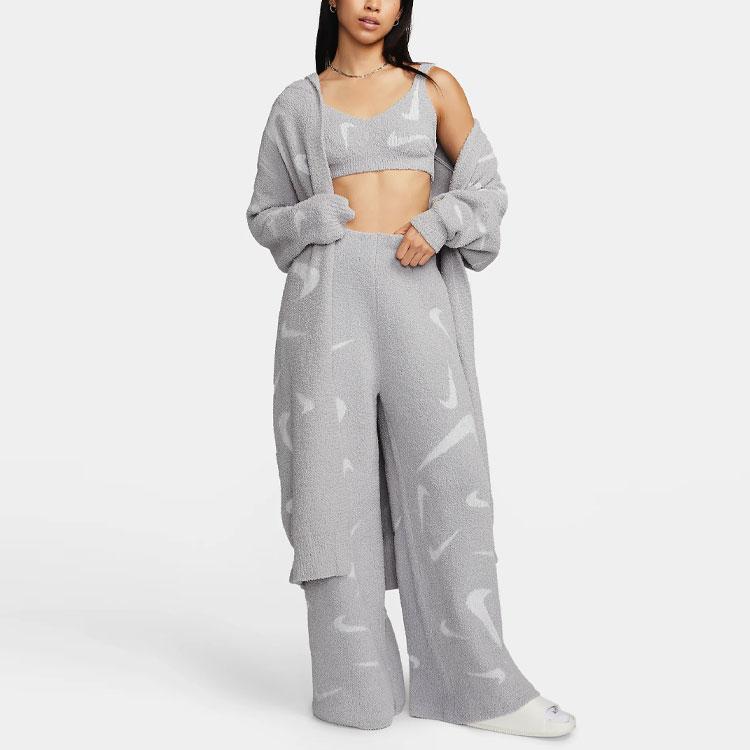 

Новый женский кардиган Nike Sportswear Phoenix Cozy Bouclé свободного кроя, длинный вязаный кардиган, серый FD4282-077 XS