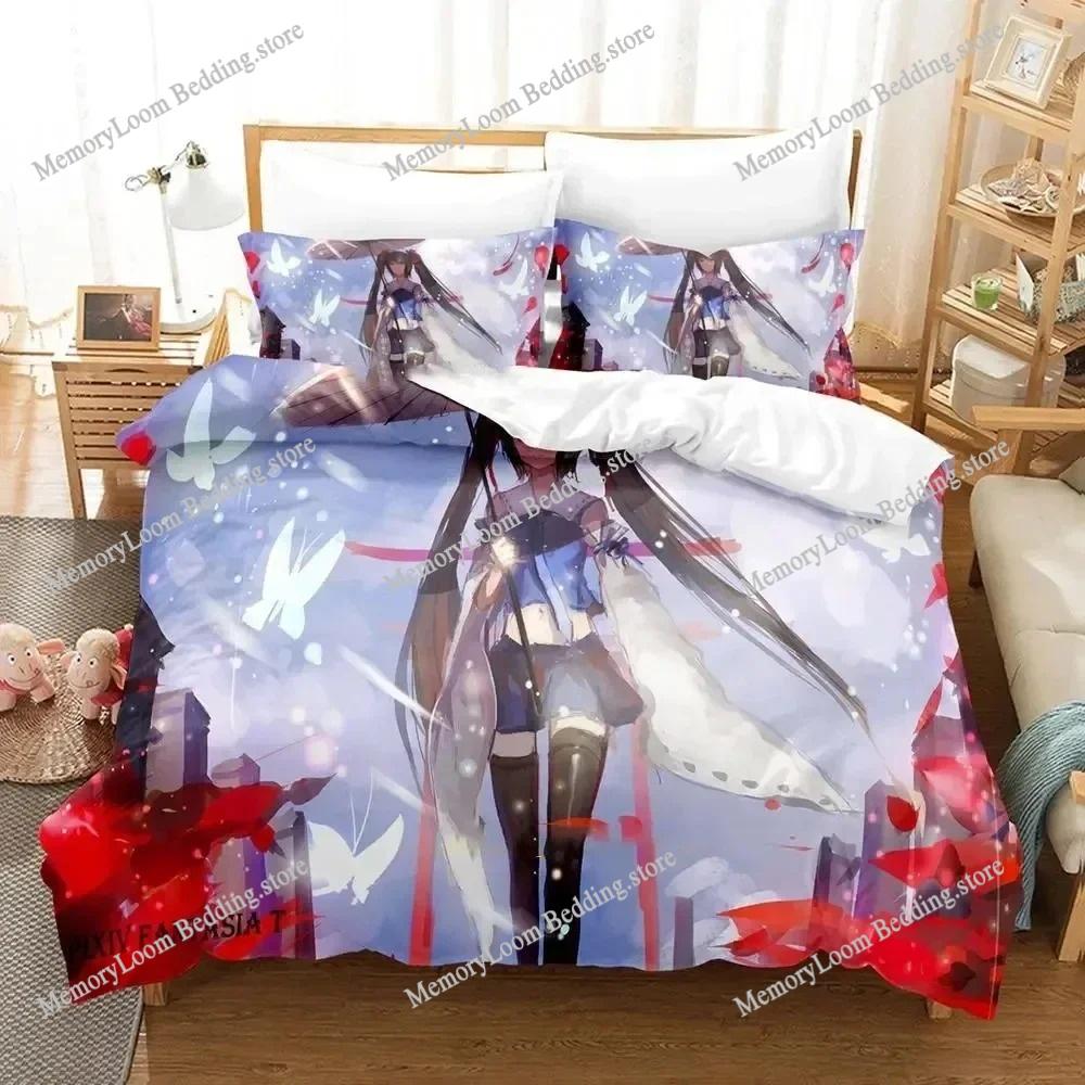 Anime Character Cute Pixiv Fantasia T Bedding Set Full/Queen/King Size Duvet Cover Pillowcase Kids Adult Soft Home Textile Set