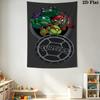 Mutant Turtles Urban Warriors Tapestry Fashion Print Background Cloth Wall Decoration Background Wall Hanging Cloth Home Decor