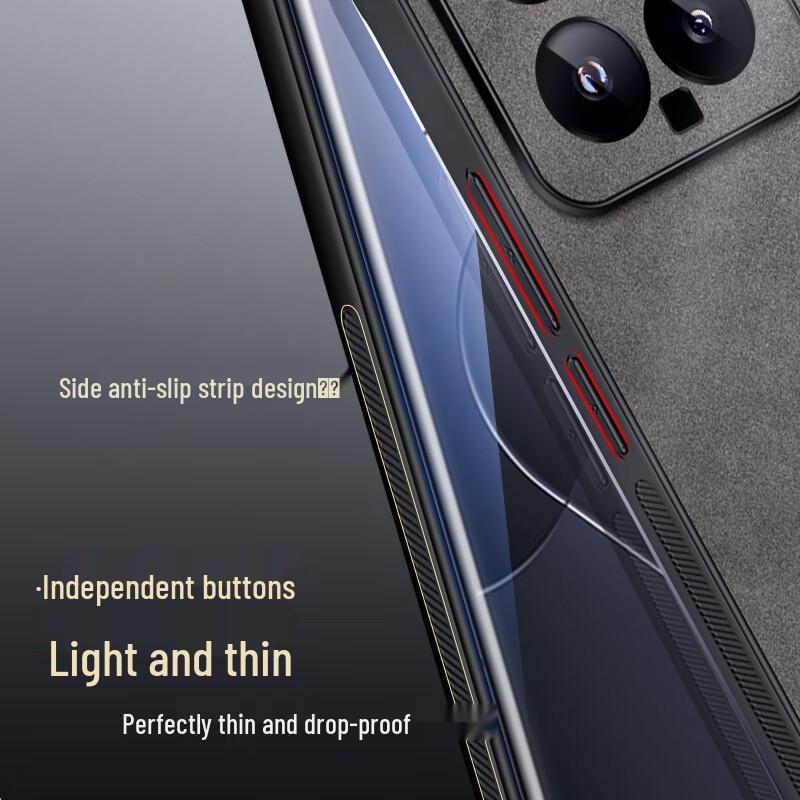 Shangsou Luxury Lambskin Texture Anti-Drop Phone Case for Xiaomi 14 Series