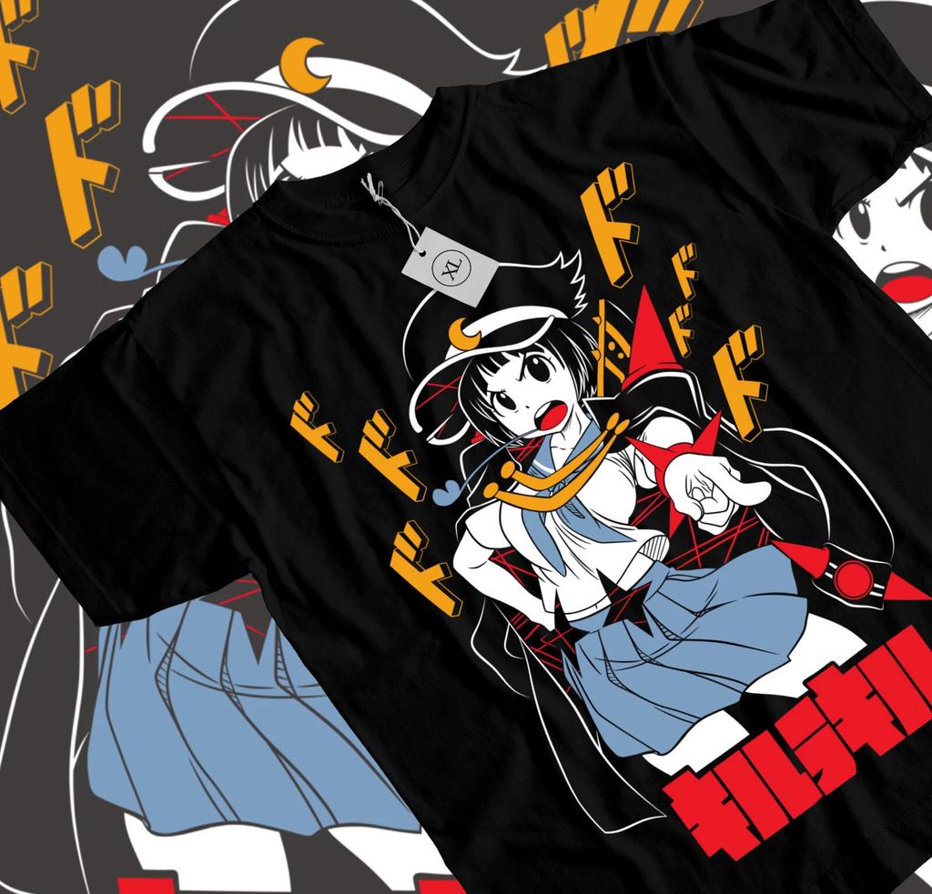Anime Kill La Kill Mako Unisexkanshoku Ryuko Matoi Black TShirt Size S4XL