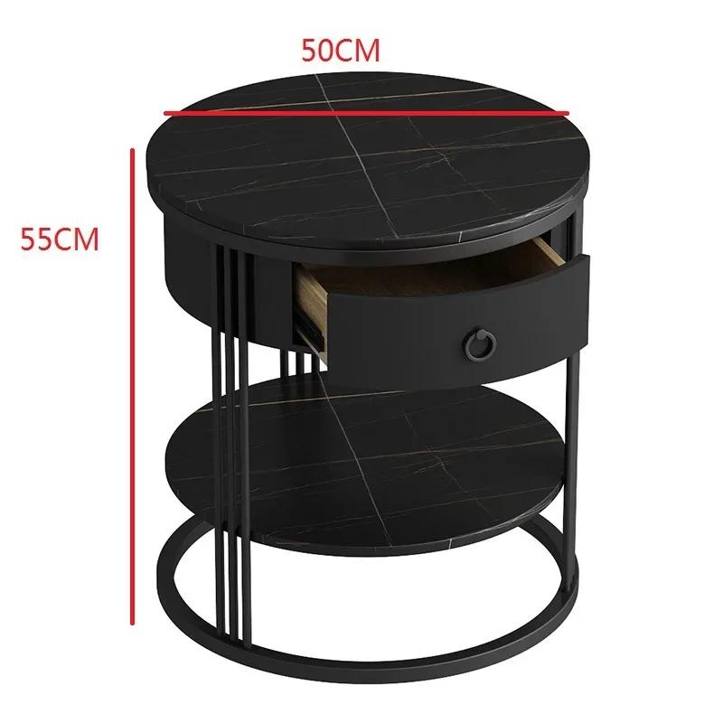 Living Room Furniture Bedside Table Nordic Balcony Storage Cabinet Simple Modern Bedroom Round Endtables Hotel Porch Nightstands