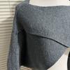 Short Knitted Sweater Women's Autumn Korean Version of The Umbilical Knitted Blouse