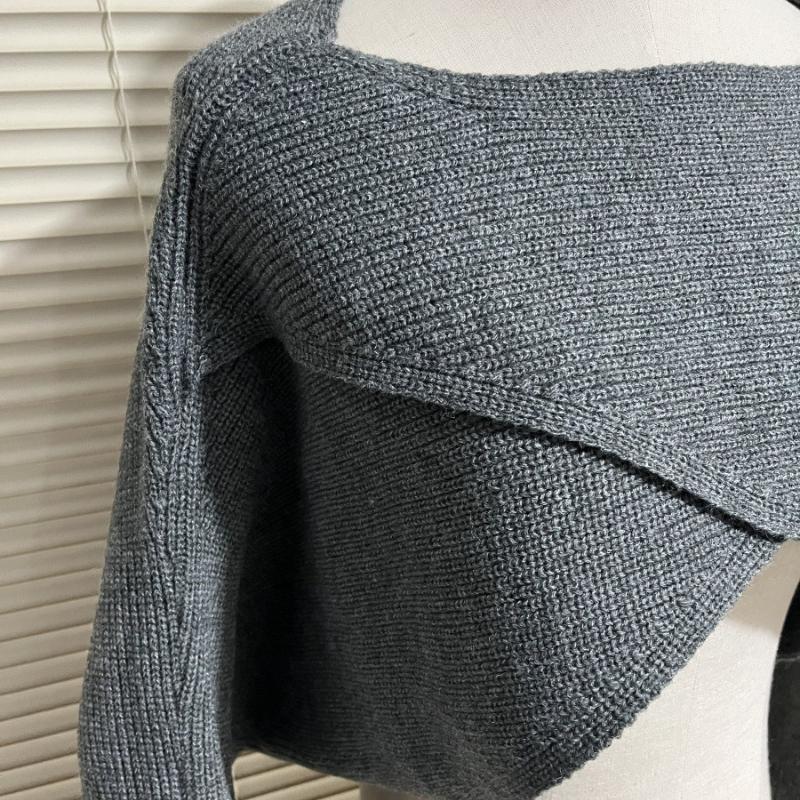 Short Knitted Sweater Women's Autumn Korean Version of The Umbilical Knitted Blouse
