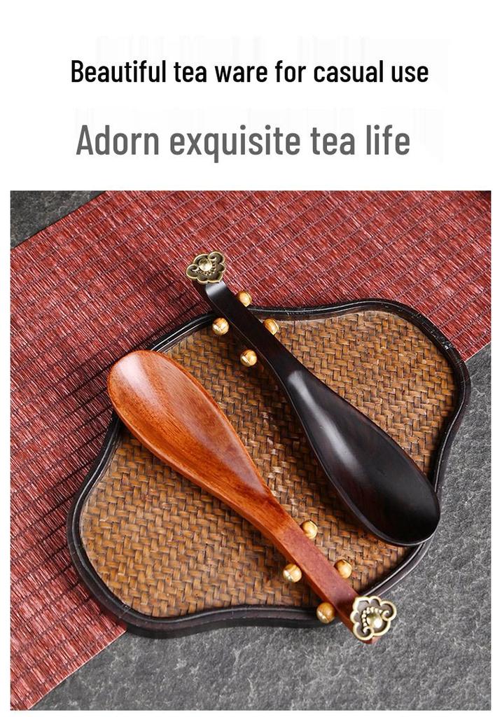 Ebony Wood Tea Scoop for Gongfu Tea Ceremony