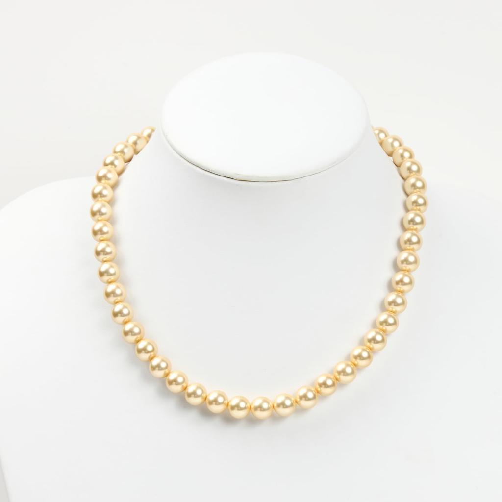 [MIONO] [Hergestellt von Yumi Katsura] Perlenkette 9 mm Yumisienne Gold Beliebt Damen Einfach Stilvoll für Formelle Anlässe Hergestellt in Japan