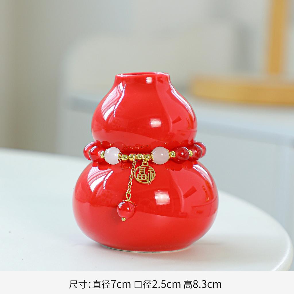 Creative Ceramic Colorful Small Gourd Vase Artful Decoration Mini Ornament Desktop Decoration