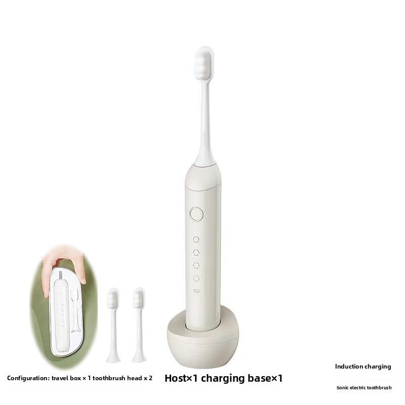 Electric Toothbrush, Rechargeable Model, Universal for Adults and Children, Couple Model, Household Portable Sonic Toothbrush Set.