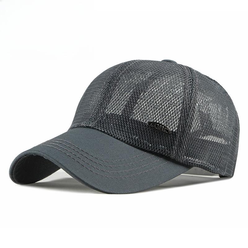 Unisex Breathable Full Mesh Baseball Cap Summer Lightweight Trucker Hat Sun Protection Outdoor Sports Peak Cap for Men Women