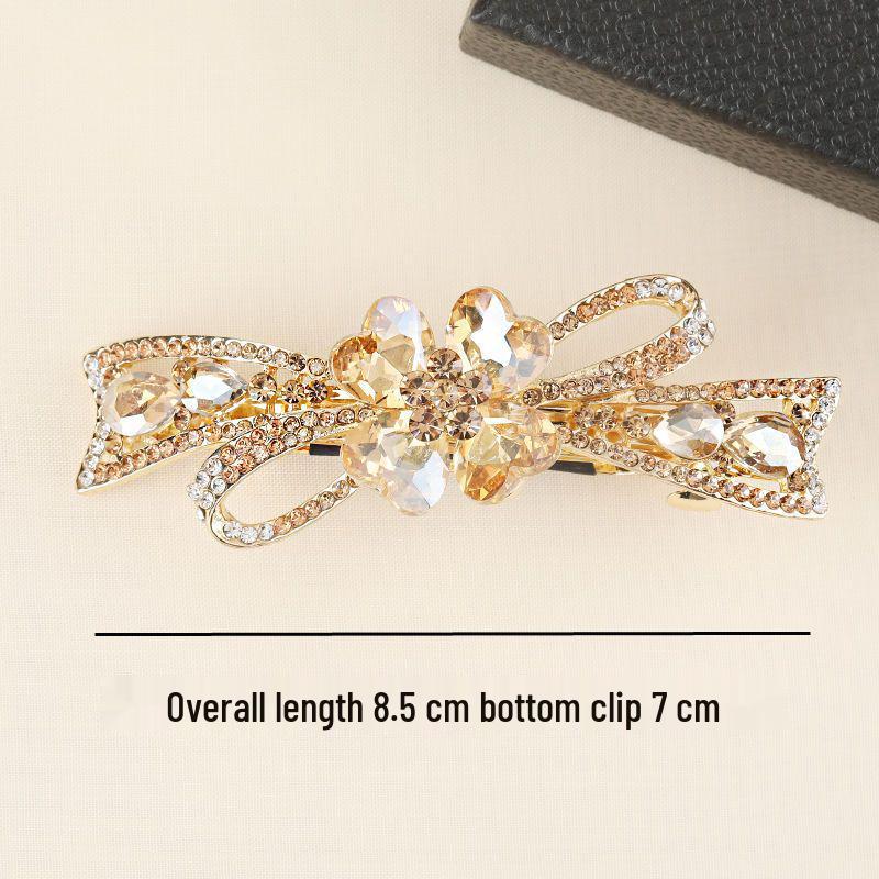 Lussuoso Fermaglio Medio per Capelli con Strass per Donna - Accessorio per Capelli in Cristallo