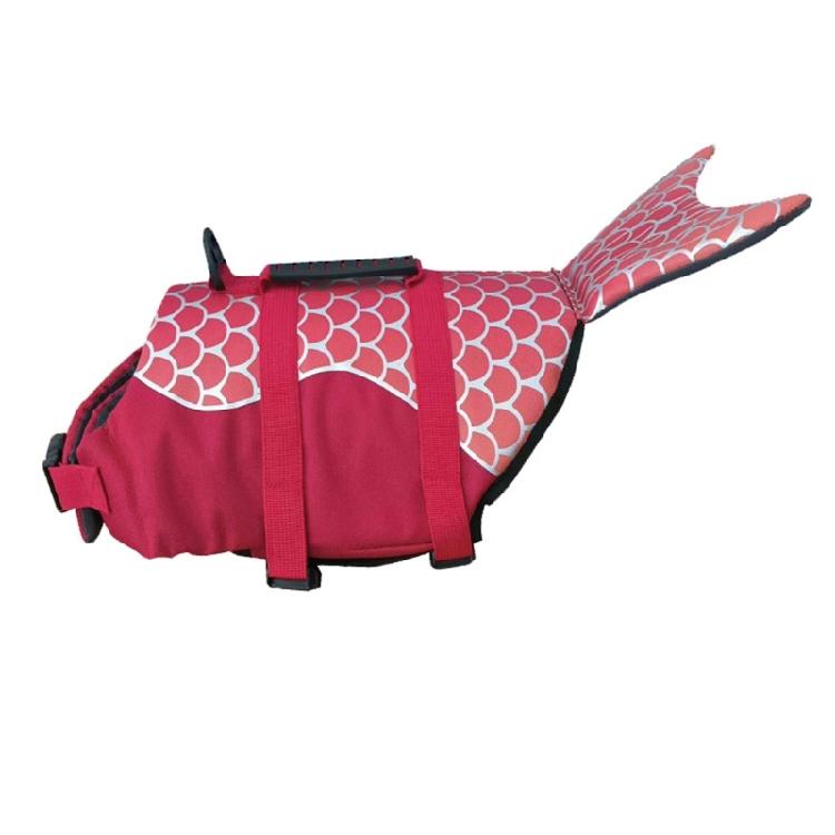 Dog Swim Coat For Mini Breads Modern Polyester Fabric Life Vest With Reflective Detail For Night Safety