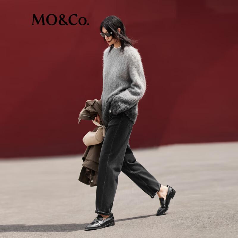 

MO&Co. Мохеровый свитер градиентной вязки L 170