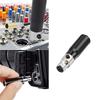 4Pin XLR Female 3Pin MIni XLR Male Converter Instantly Connection Easy to Use For Sound Cards Cameras Microphones