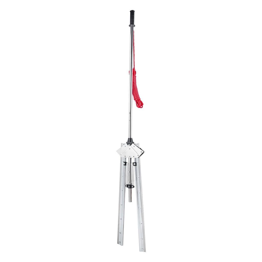 Lake Weed Cutter, Pond Aquatic Plant Cutting Tool with 1.57 m Max. Cut Width, Sharp and Heavy-Duty Steel Blades, Pond Rake with 9 m Throw Rope, for