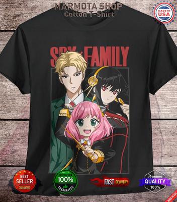 Spy X Family T-Shirt Anya Forger Yor Loid Anime Japanese Tee Shirt Manga Kawaii