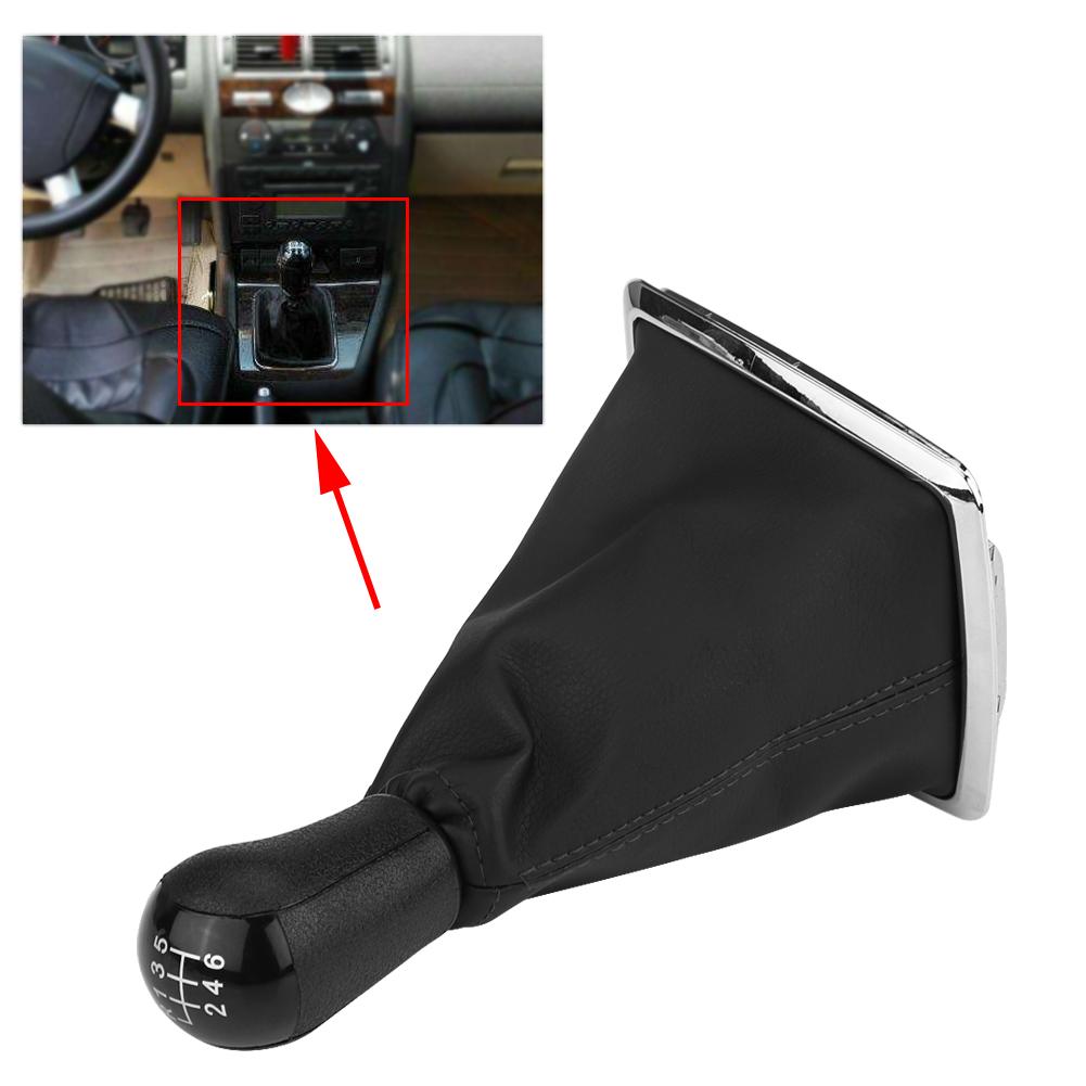 6 Speed Gear Stick Shift Knob   Gaiter Boot Cover for Ford Focus MK2 2004 2008