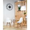 Large World Map Wall Clock, Metal Minimalist Modern Clock, Round Silent Non-Ticking Battery Operated Wall Clocks for Living Room / Home