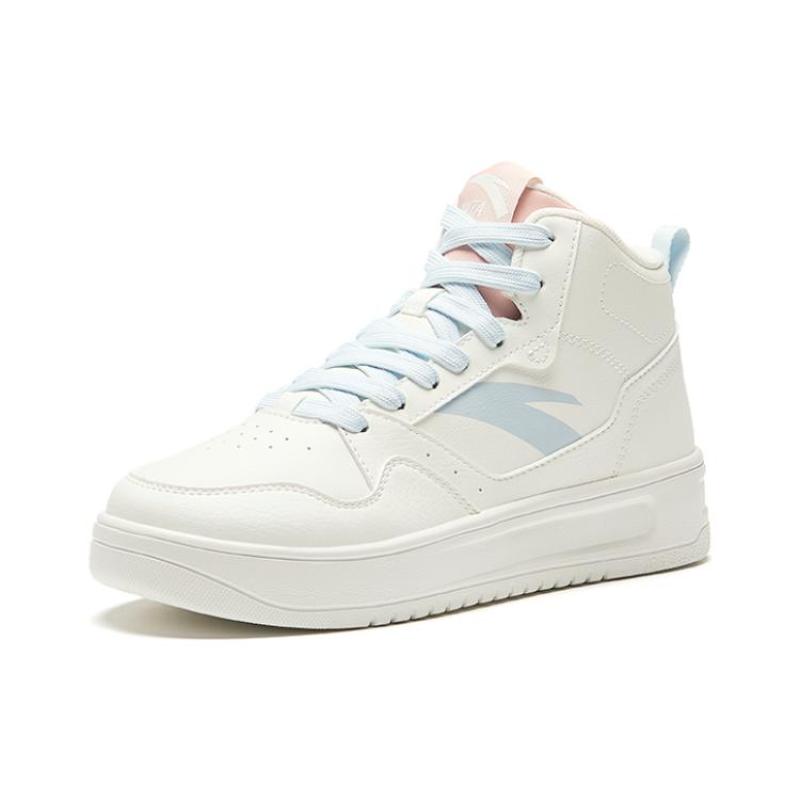 ANTA Skateboard Shoes Women's High top White Sneakers 922348002Q-2