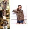 Wonderful New Women Leopard Print Chiffon Long Sleeve Slim Casual Blouse For Elegant Style