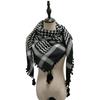 Arab Shemagh Scarf for Men Breathable Polyester Desert Neckwrap Tassels Neckerchief Hijab Shawl for Casual and Formal Ev