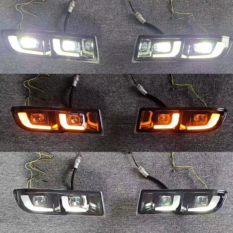 LED Fog Lights Daytime Running Light Turn Signal Light for Toyota Land Cruiser Prado 120 GRJ120 TRJ120 FJ120 LC120 2002-2010