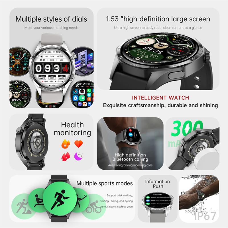 2025 Nou Ceas Inteligent GT5 PRO Ceas Bărbați 5 Pro Ecran AMOLED HD Apel Bluetooth Traiectorie GPS NFC Ritm Cardiac Busolă Ceasuri Inteligente