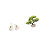 Swan Figurines Tabletop Ornament Art Crafts And Artificial Bonsai Tree Greenery Collection Faux