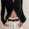 Unisex Punk Double Hole Belt: Personalized Korean Hip Hop Style, Versatile and Cool for Youth
