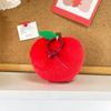 1 Piece Cartoon Figure Red Apple Doll Fruit Food Toy Cute Plush Pendant Stuffed Bag Decoration Birthday Gifts