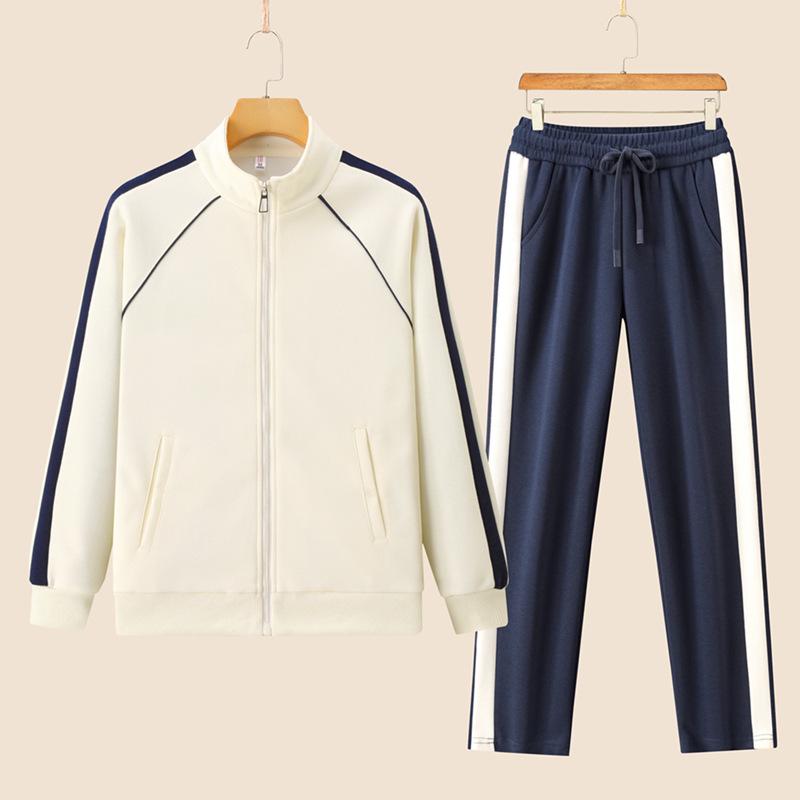 Women's 2024 Autumn Casual Sportswear Set: Long Sleeve Top & Elastic Cuff Straight-Leg Pants.