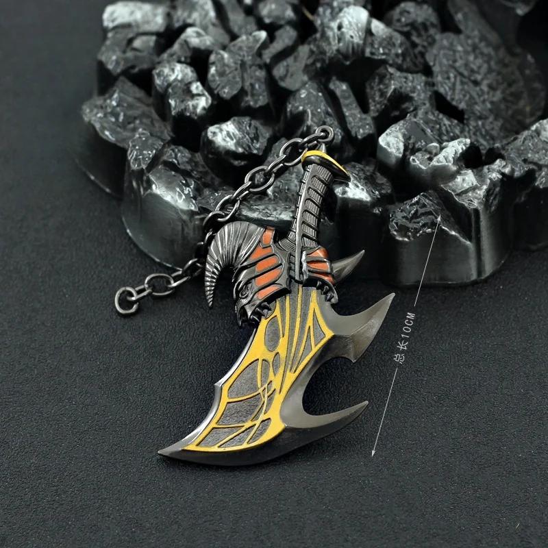 Mini God of War 4 Katana Metal Kratos Athena Sword Blade Olympus Ghost Leviathan Chaos AXE Real Japanese Katana Sabre Anime Toy