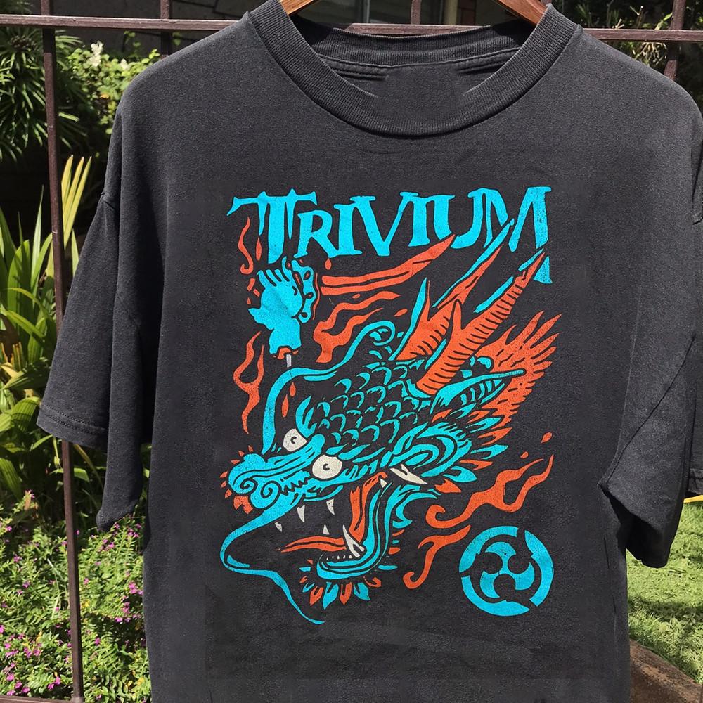 Trivium - Dead Men and Dragons Tour Gift For Fan T-Shirt Unisex T-Shirt L