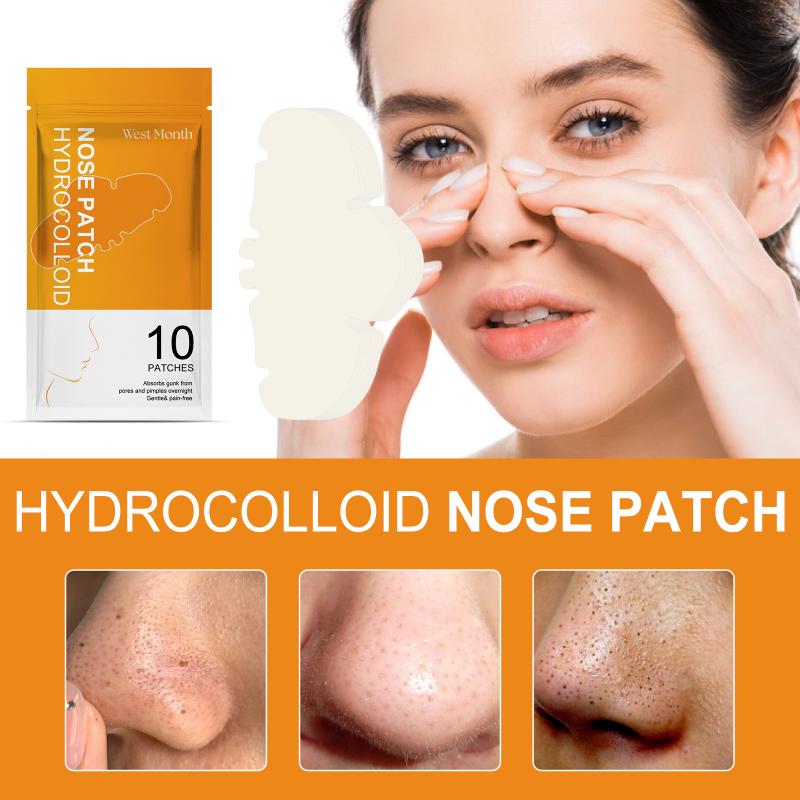 Hydrocolloid Pore Clearing Nose Patch for Blackhead and Oil Removal Quick Face Cleanse for Travel or Home